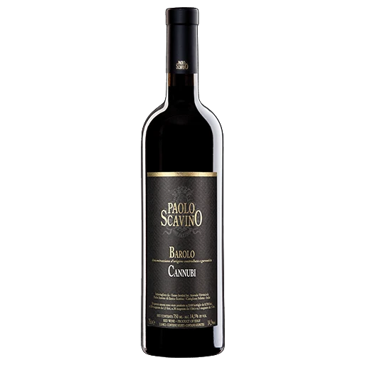A bottle of 2018 Paolo Scavino Barolo Cannubi DOCG 750ml Red Wine