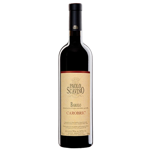 A bottle of 2018 Paolo Scavino Barolo Carobric DOCG 750ml Red Wine