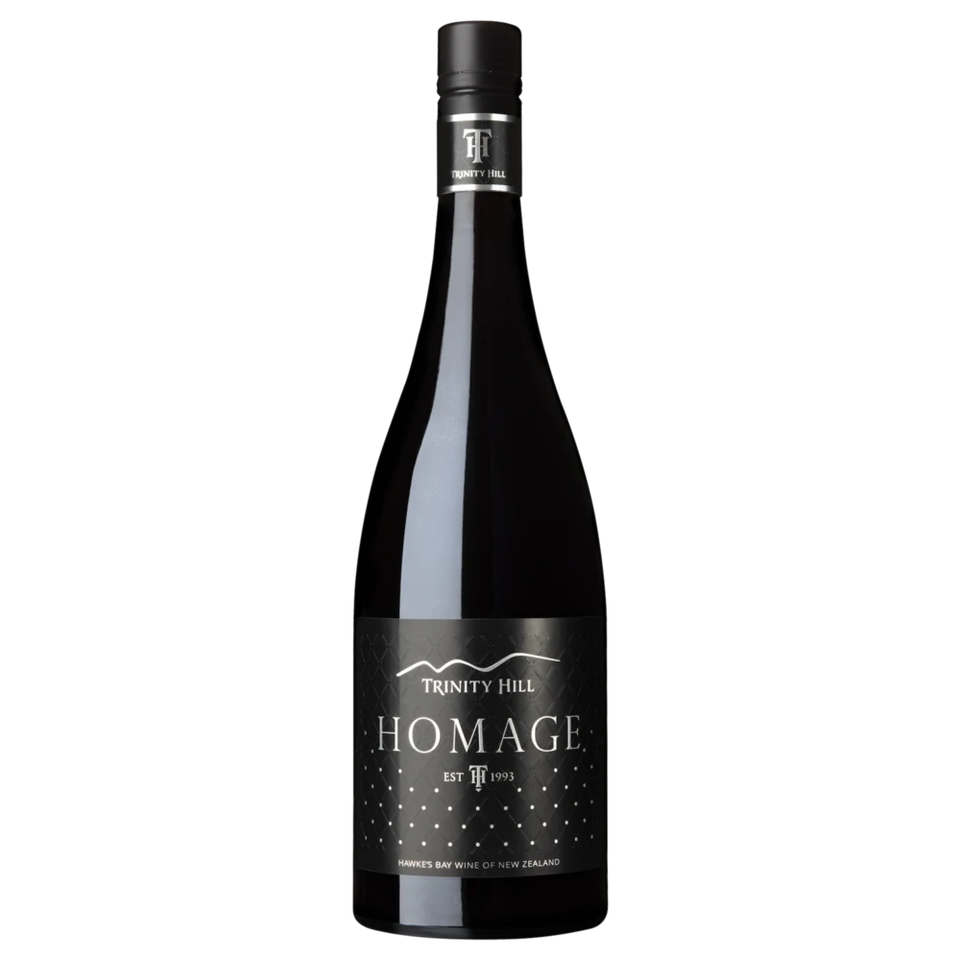 A bottle of 2018 Trinity Hill Homage Syrah 750ml Red Wine