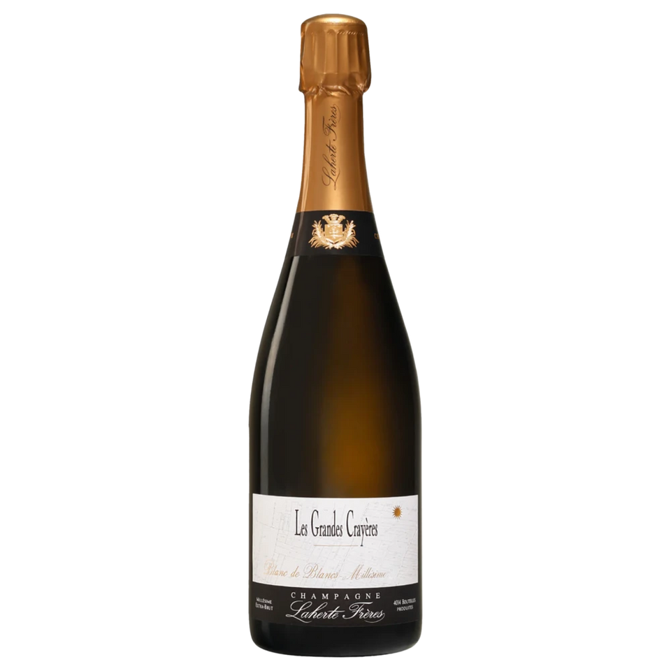 A bottle of 2019 Champagne Laherte Frères Les Grandes Crayères Extra Brut 750ml Sparkling Wine