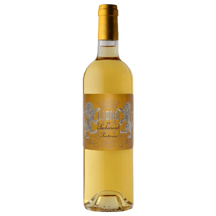 A bottle of 2019 Château Suduiraut Lions de Suduiraut Sauternes 375ml White Wine