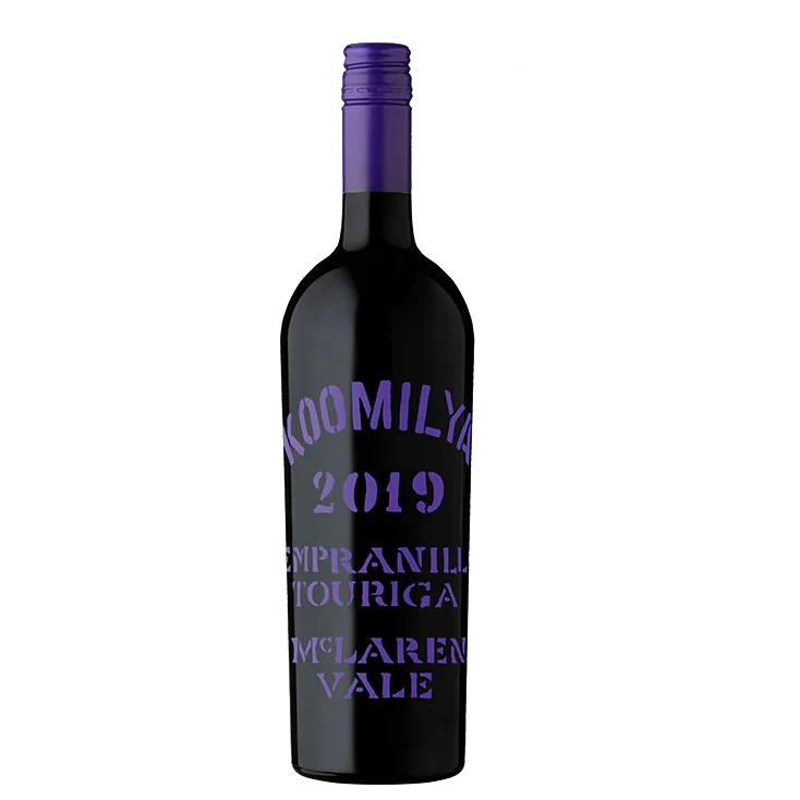 A bottle of 2019 Koomilya Tempranillo Touriga McLaren Vale 750ml Red Wine