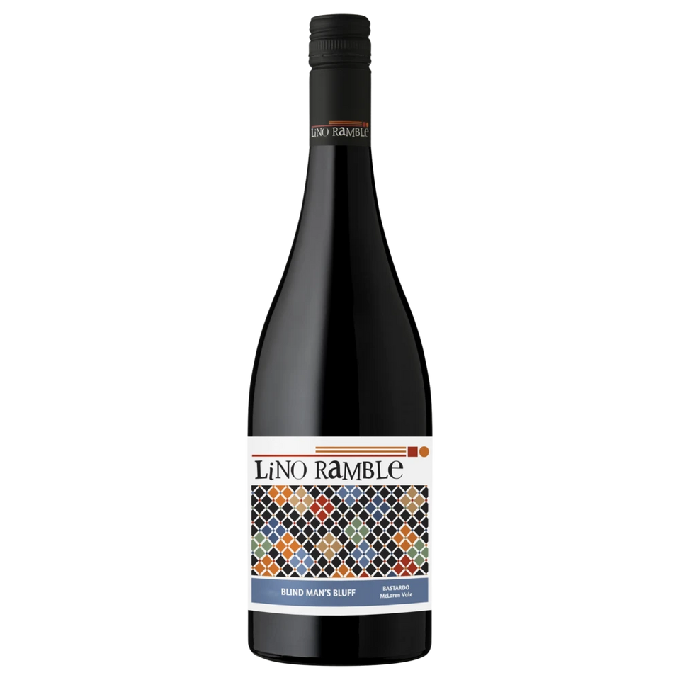 A bottle of 2019 Lino Ramble 'Blind Man's Bluff' Bastardo (aka Trousseau) 750ml Red Wine
