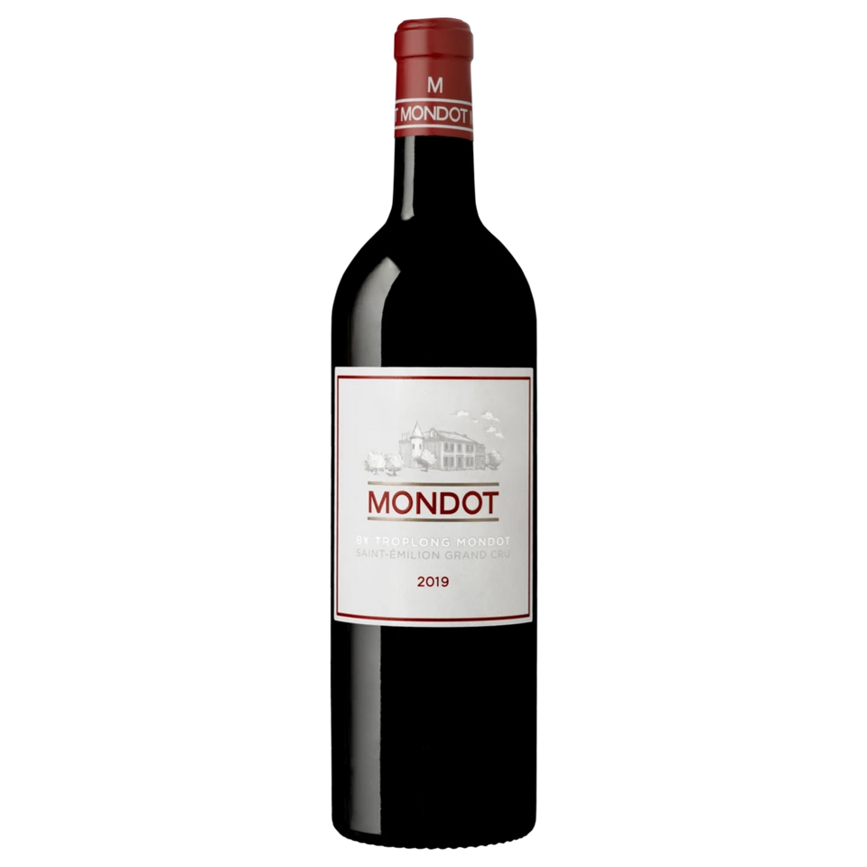 A bottle of 2019 Mondot 2019 1500mL 1500ml Red Wine