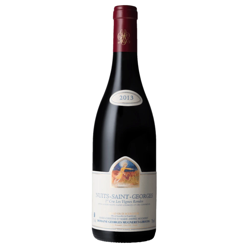 A bottle of 2019 Mugneret Gibourg Vignes Rondes Nuits St Georges 750ml Red Wine