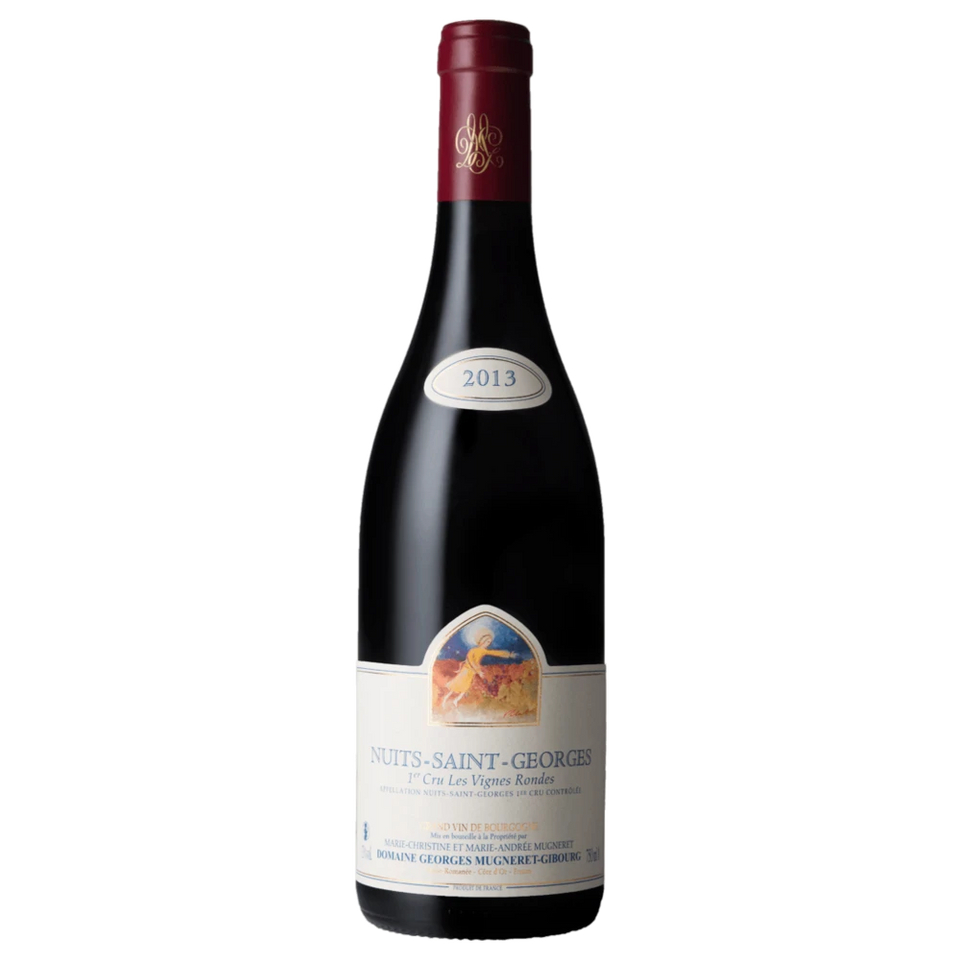 A bottle of 2019 Mugneret Gibourg Vignes Rondes Nuits St Georges 750ml Red Wine