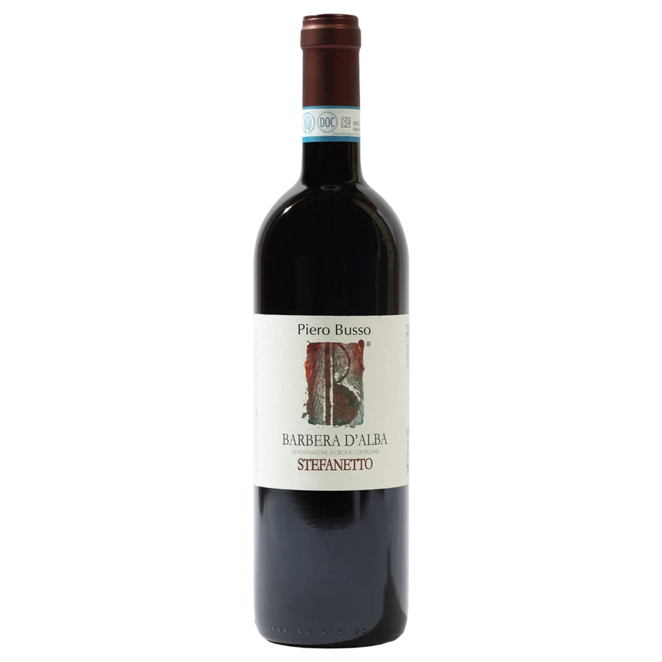 A bottle of 2019 Piero Busso Barbera d’ Alba Stefanetto 750ml Red Wine