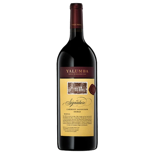 A bottle of 2019 Yalumba The Signature Cabernet Sauvignon & Shiraz 1500ml Red Wine