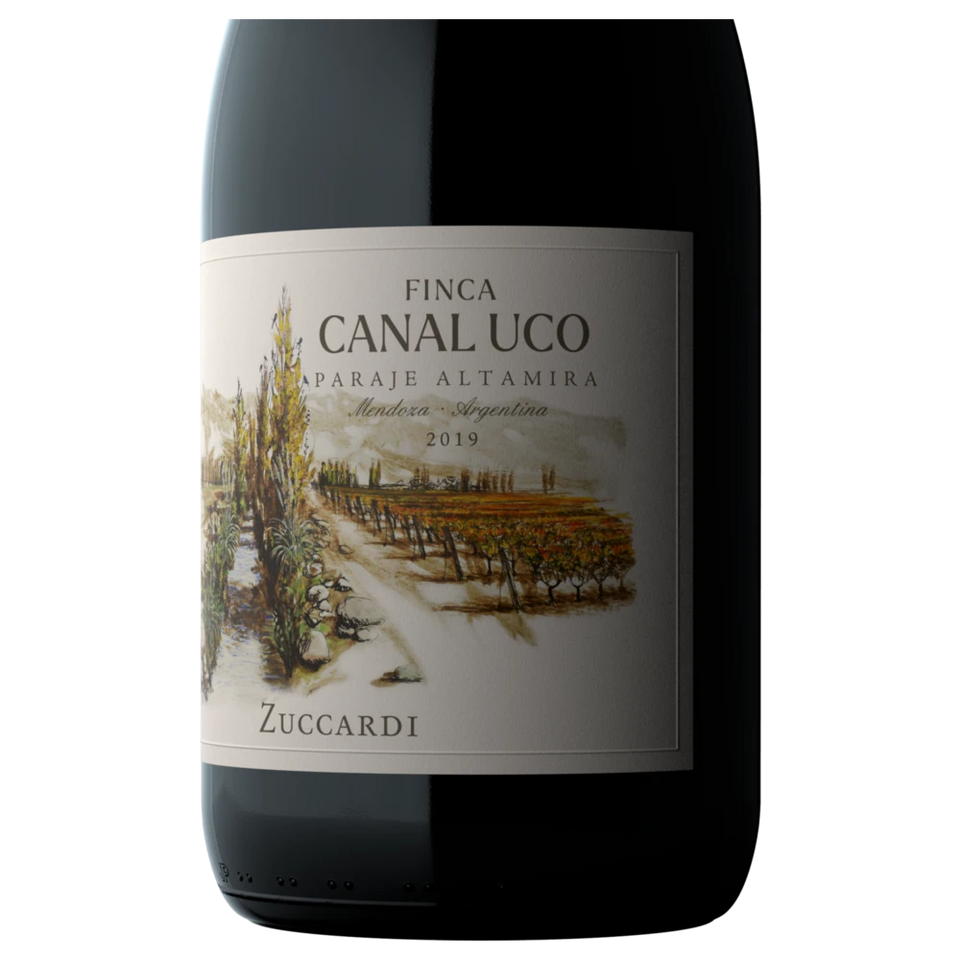 A bottle of 2019 Zuccardi Finca Canal Uco 750ml Red Wine