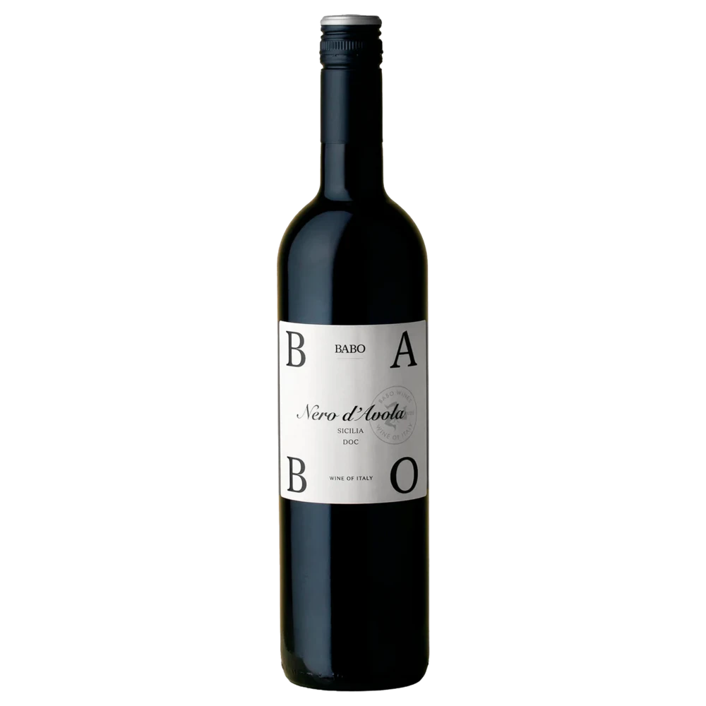 A bottle of 2020 Babo Nero d'Avola 750ml Red Wine