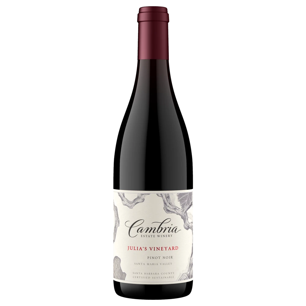 A bottle of 2020 Cambria Julia's Pinot Noir 750ml Red Wine