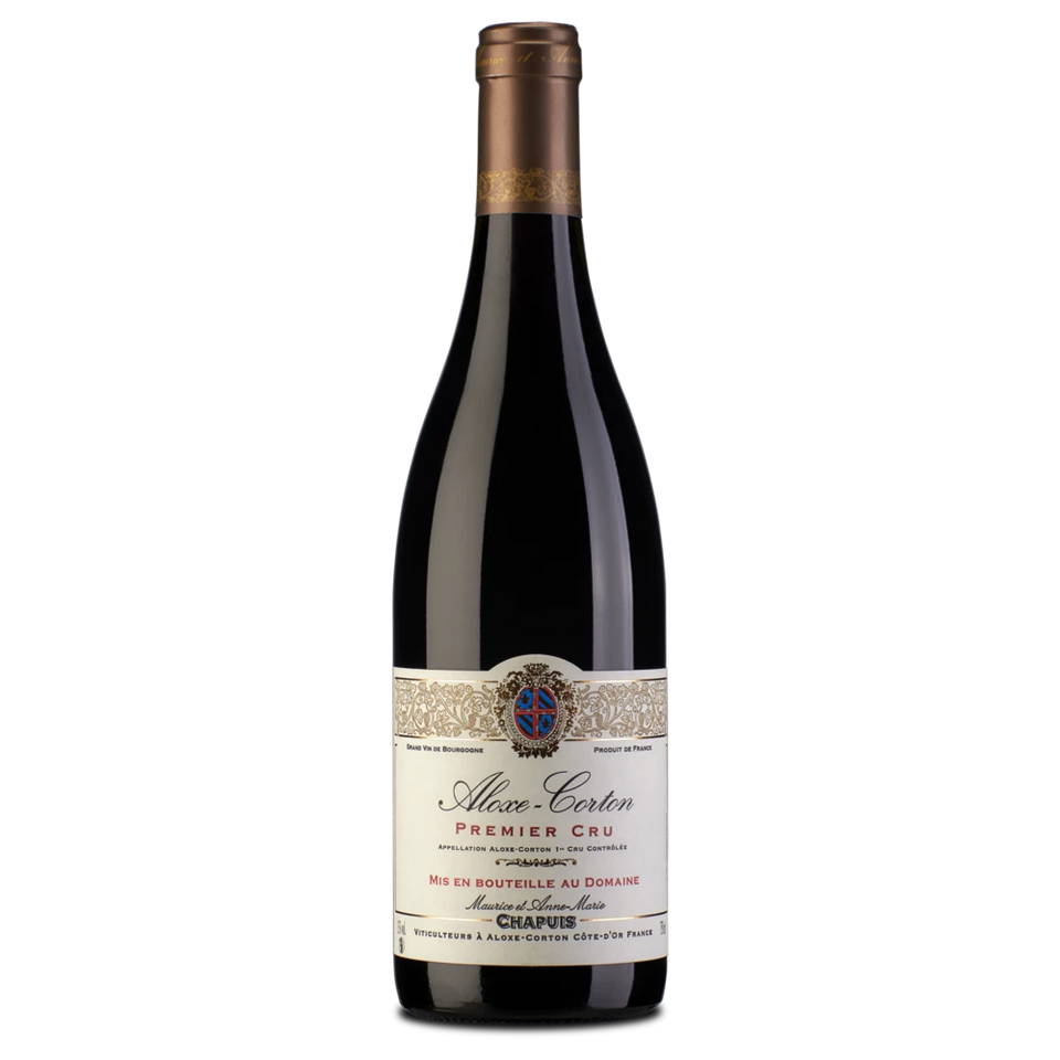 A bottle of 2020 Chapuis Aloxe Corton 1er Cru 750ml Red Wine
