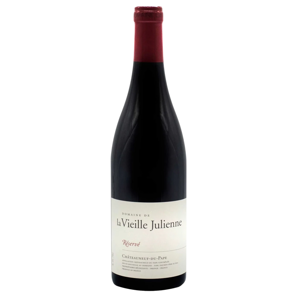A bottle of 2020 Domaine De La Vieille Julienne Chateauneuf Du Pape Reserve 750ml Red Wine