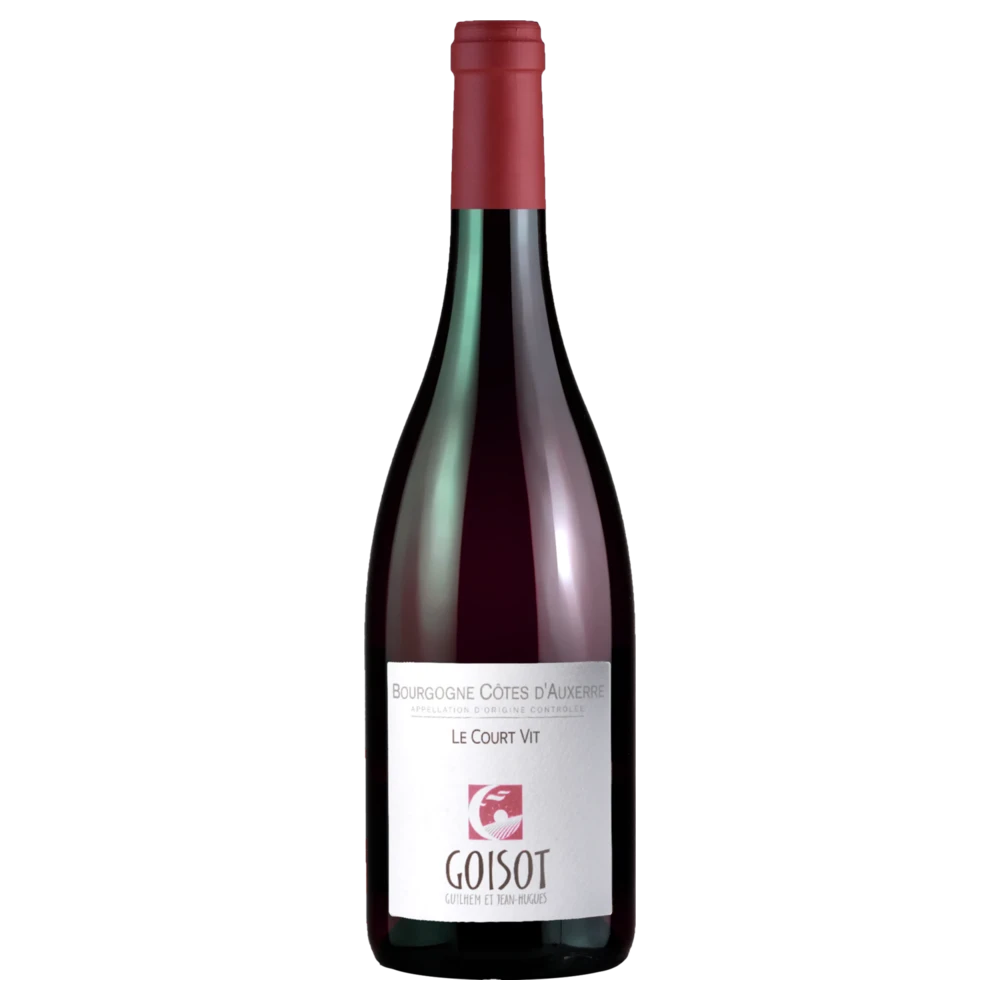A bottle of 2020 Domaine Guilhem & J Hugues Goisot Bourgogne Côtes d'Auxerre Le Court Vit Rouge 750ml Red Wine