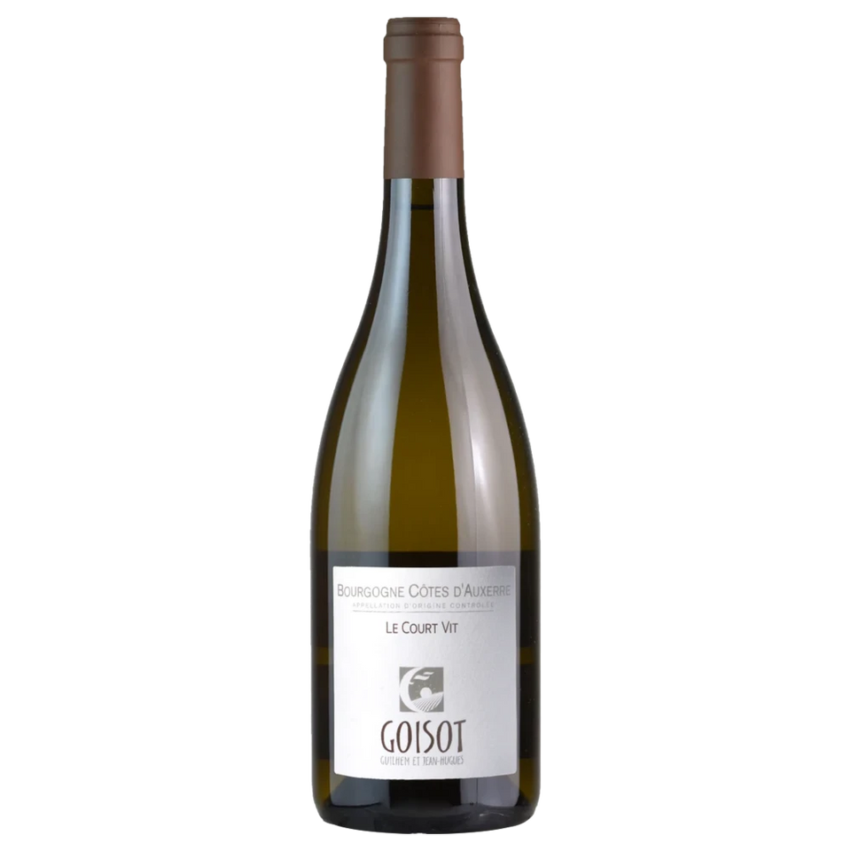 A bottle of 2020 Domaine Guilhem & J Hugues Goisot Bourgogne Cotes d'Auxerre Le Court Vit 750ml White Wine