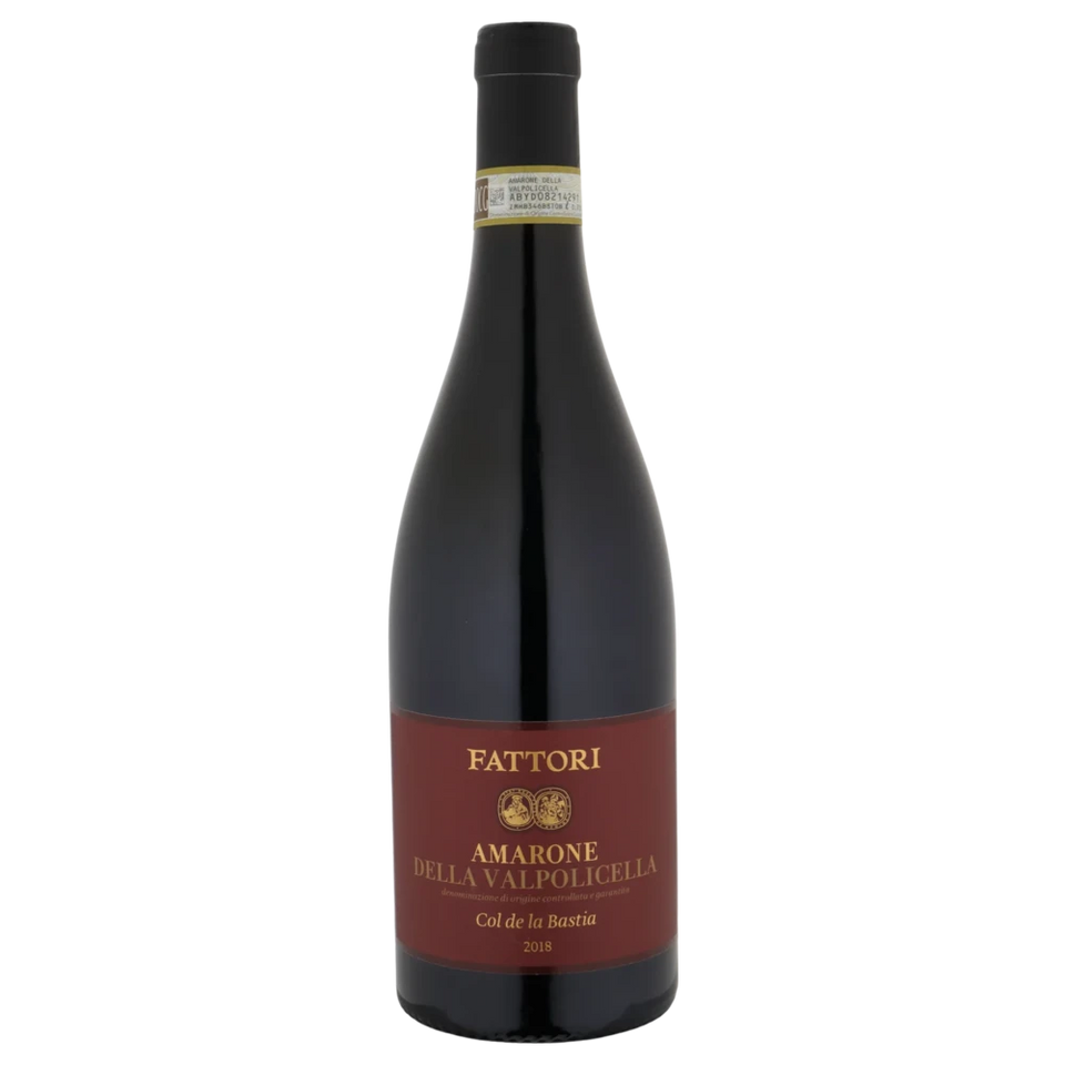 A bottle of 2020 Fattori Valpolicella Ripasso 'Col de la Bastia' 750ml White Wine