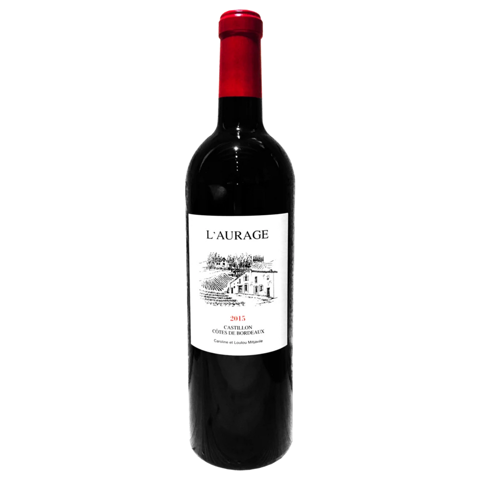 A bottle of 2020 L'Aurage 750ml Red Wine