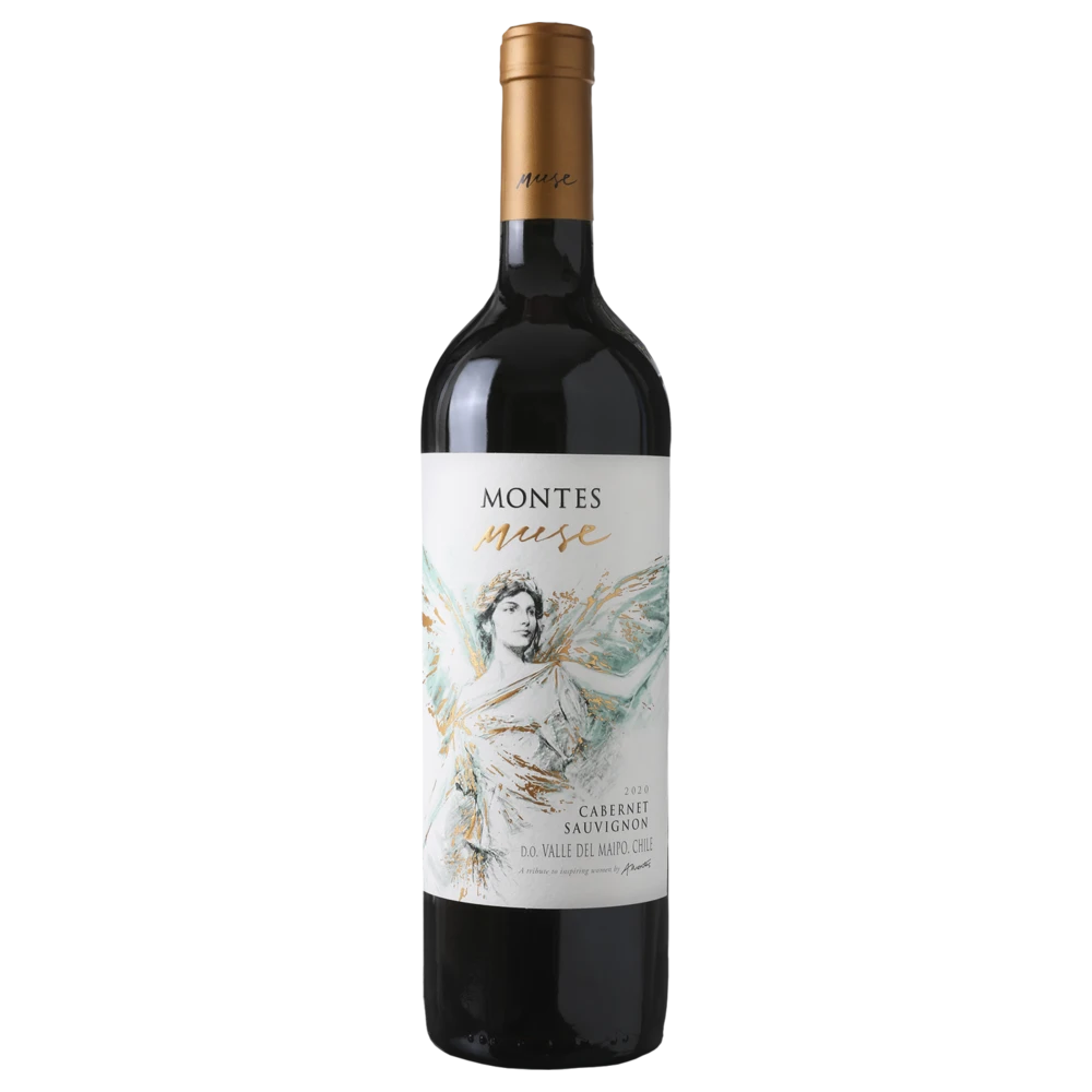 A bottle of 2020 Montes Muse 750ml Red Wine