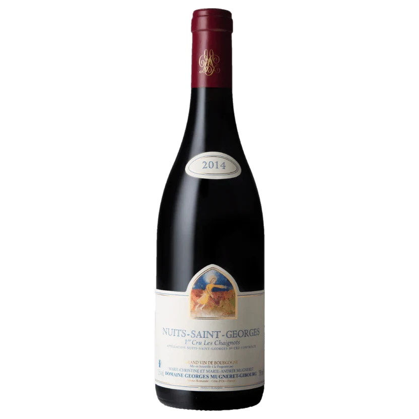 A bottle of 2020 Mugneret Gibourg Les Chaignots Nuits St Georges 750ml Red Wine