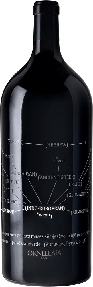 A bottle of 2020 Ornellaia 750ml Red Wine