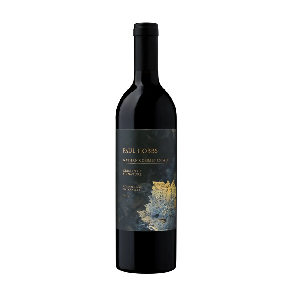 A bottle of 2020 Paul Hobbs Cristina's Signature 750ml Red Wine