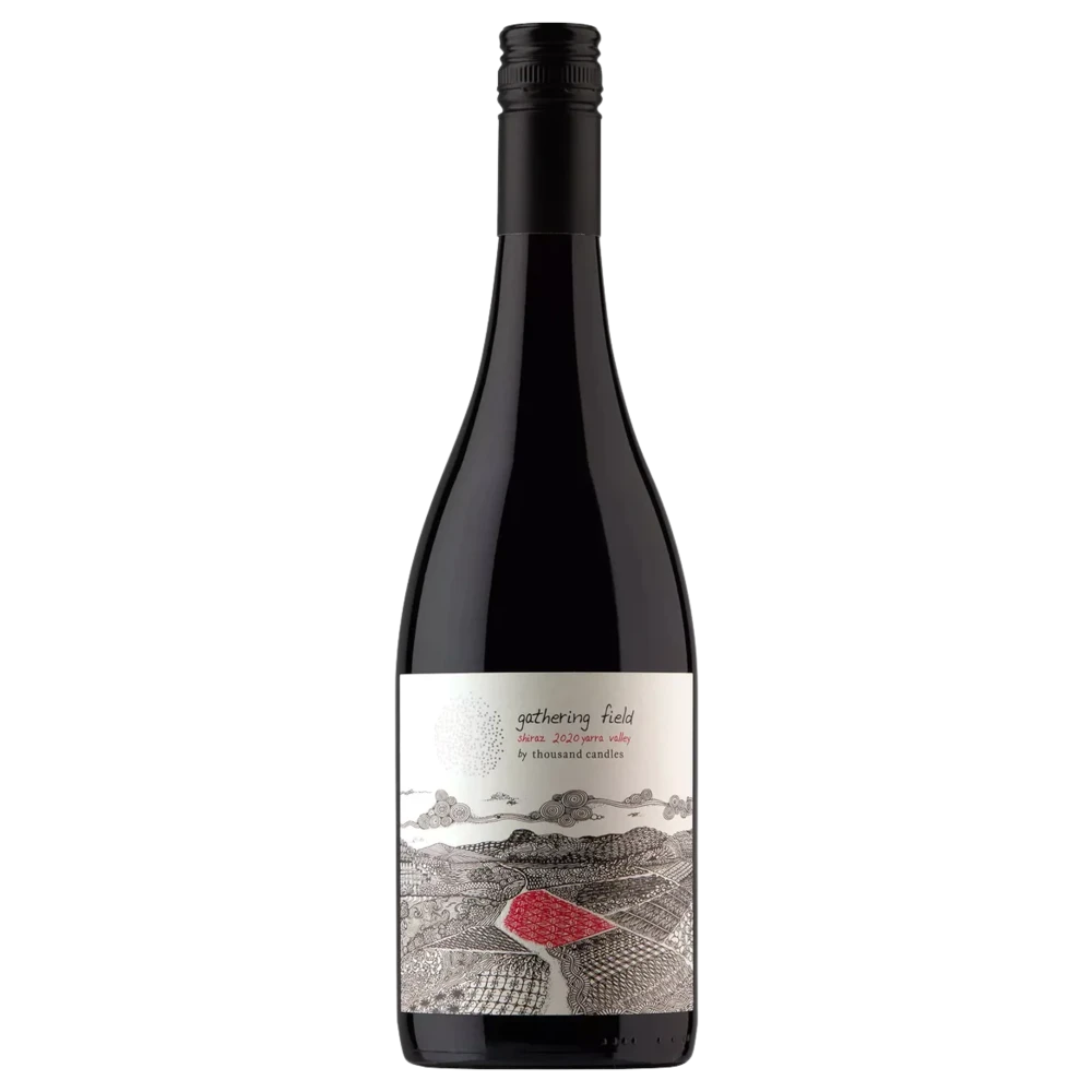 A bottle of 2020 Thousand Candles Gathering Field Shiraz 750ml Red Wine