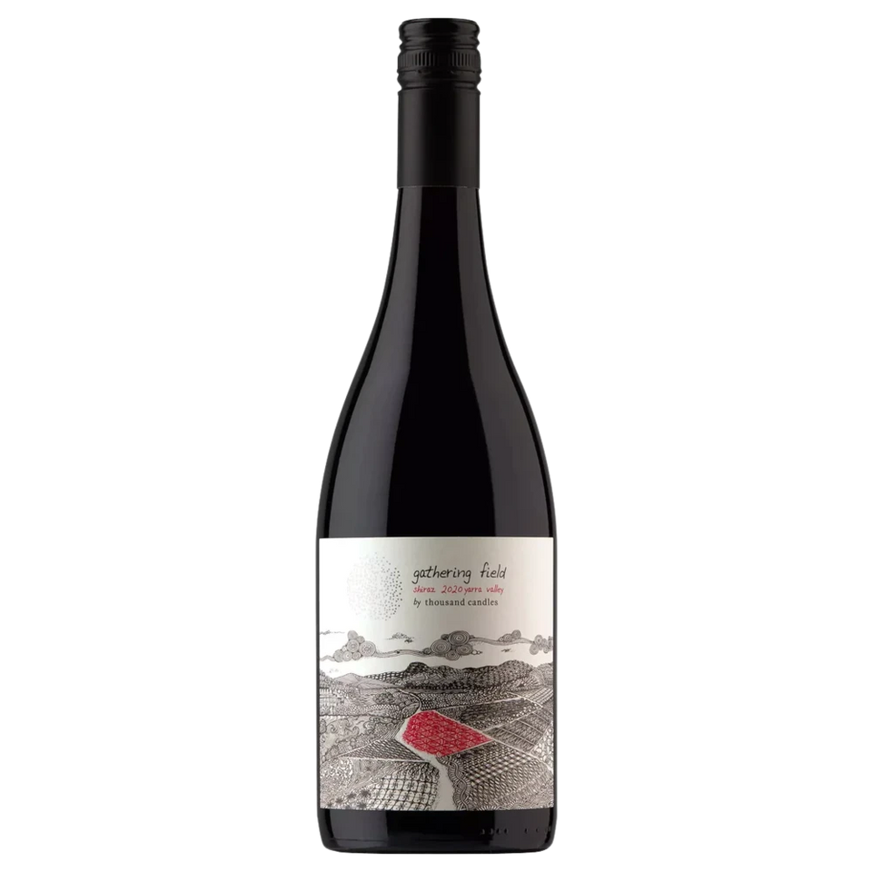 A bottle of 2020 Thousand Candles Gathering Field Shiraz 750ml Red Wine