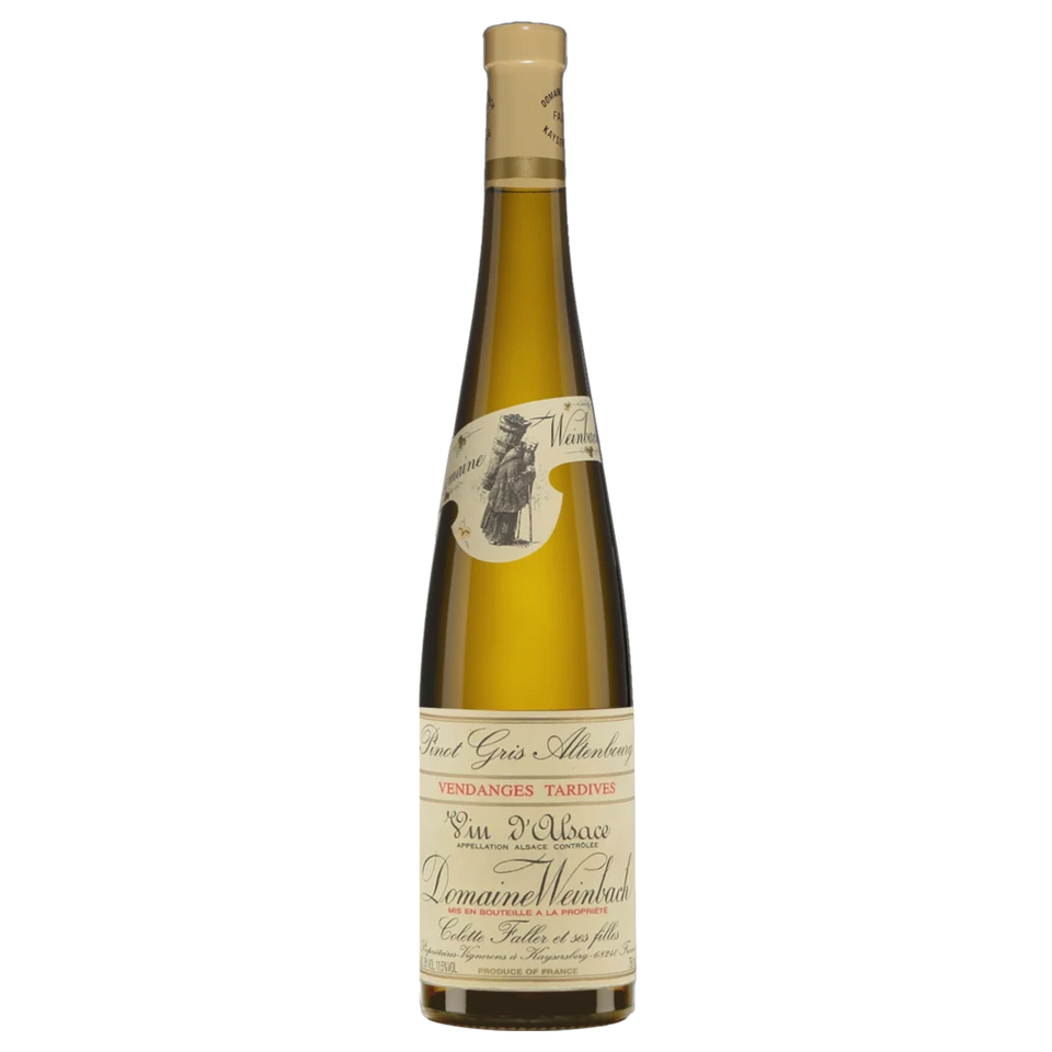 A bottle of 2020 Weinbach Alsace Altenbourg Vendanges Tardives Pinot Gris 750ml White Wine