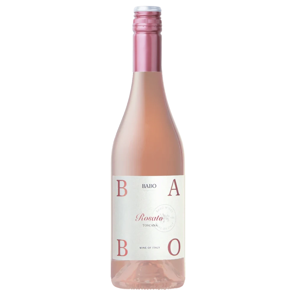 A bottle of 2021 Babo Rosato 750ml Rose Wine