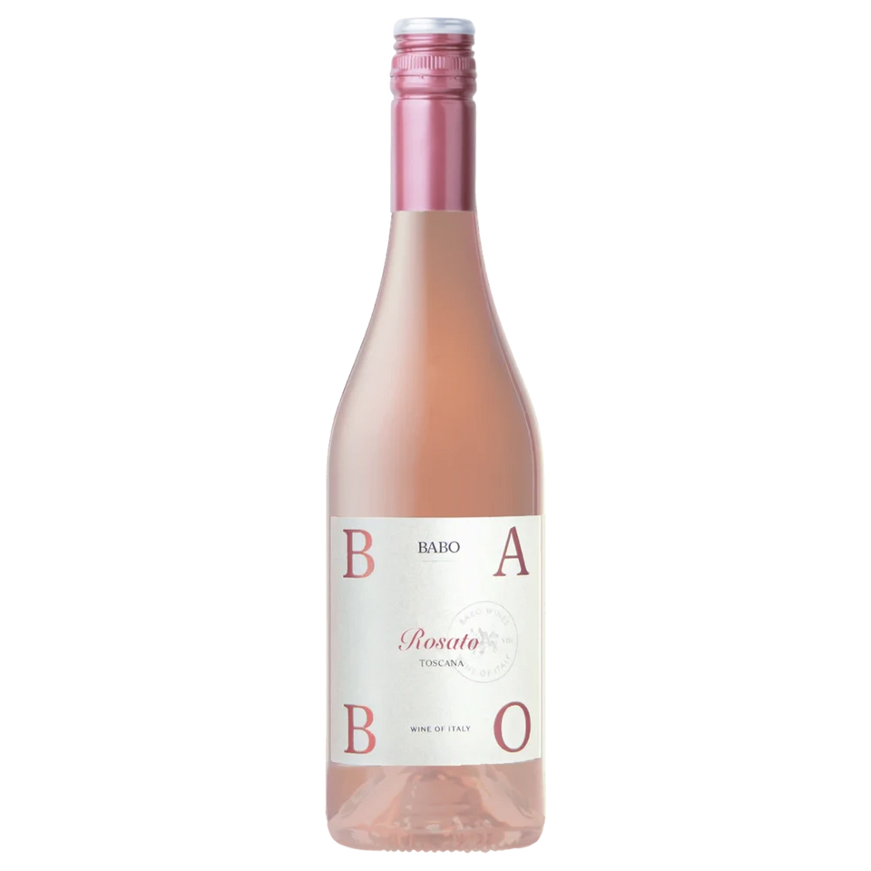 A bottle of 2021 Babo Rosato 750ml Rose Wine