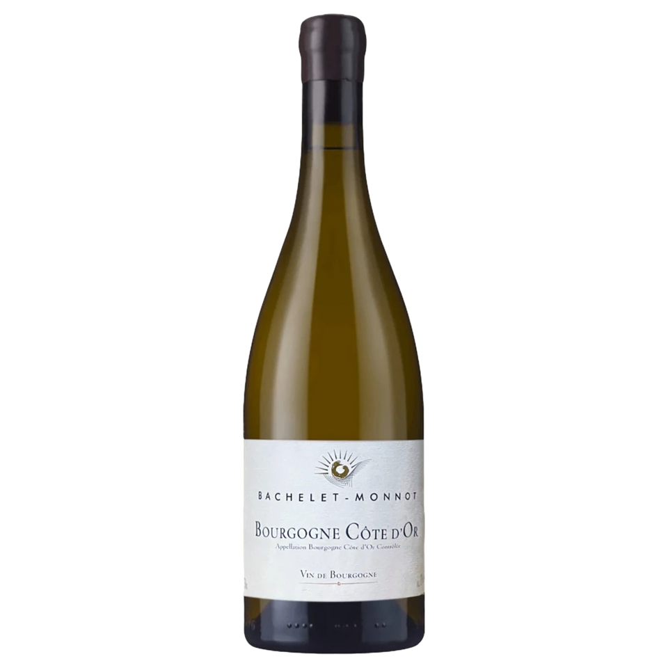 A bottle of 2021 Bachelet Monnot Bourgogne Blanc Côte d'Or 750ml White Wine
