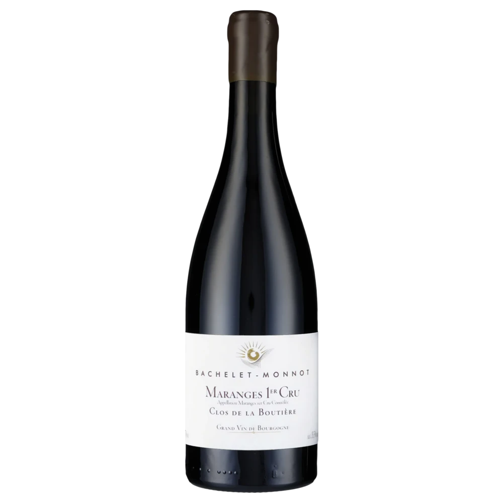 A bottle of 2021 Bachelet Monnot Maranges 1er Cru Clos de la Boutière 750ml Red Wine