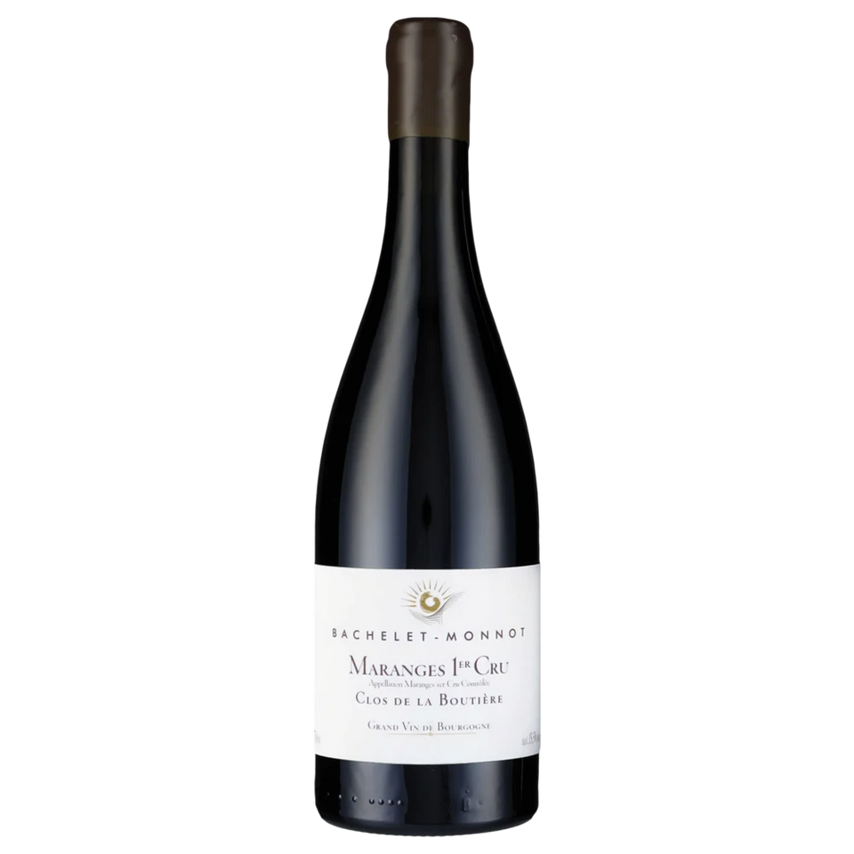 A bottle of 2021 Bachelet Monnot Maranges 1er Cru Clos de la Boutière 750ml Red Wine