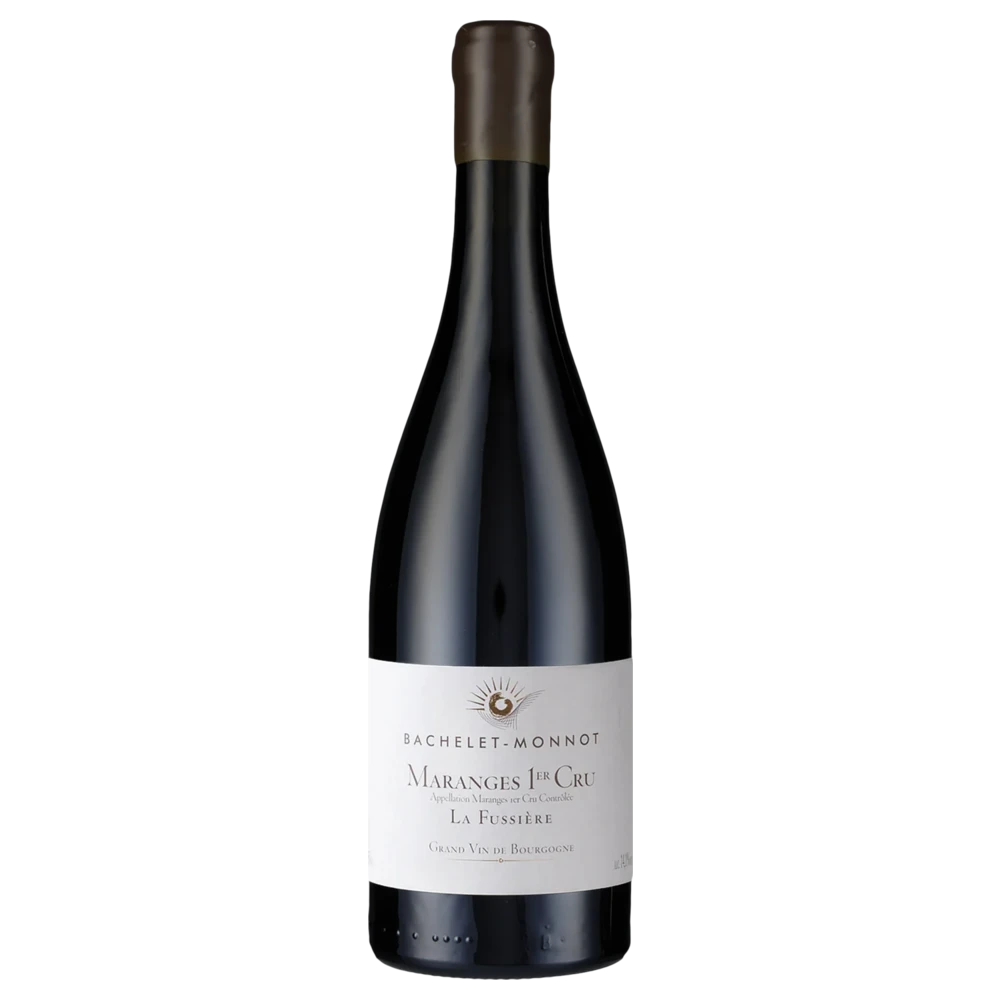 A bottle of 2021 Bachelet Monnot Maranges 1er Cru La Fussière Rouge 750ml Red Wine