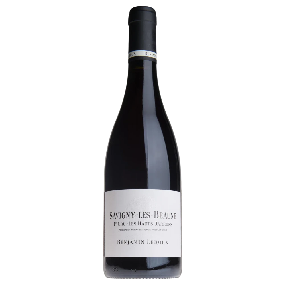 A bottle of 2022 Benjamin Leroux Savigny lès Beaune 1er Cru Les Hauts Jarrons 750ml Red Wine