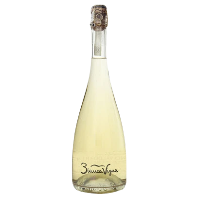 A bottle of 2021 Biancavigna Sui Lieviti Brut Nature 750ml Sparkling Wine