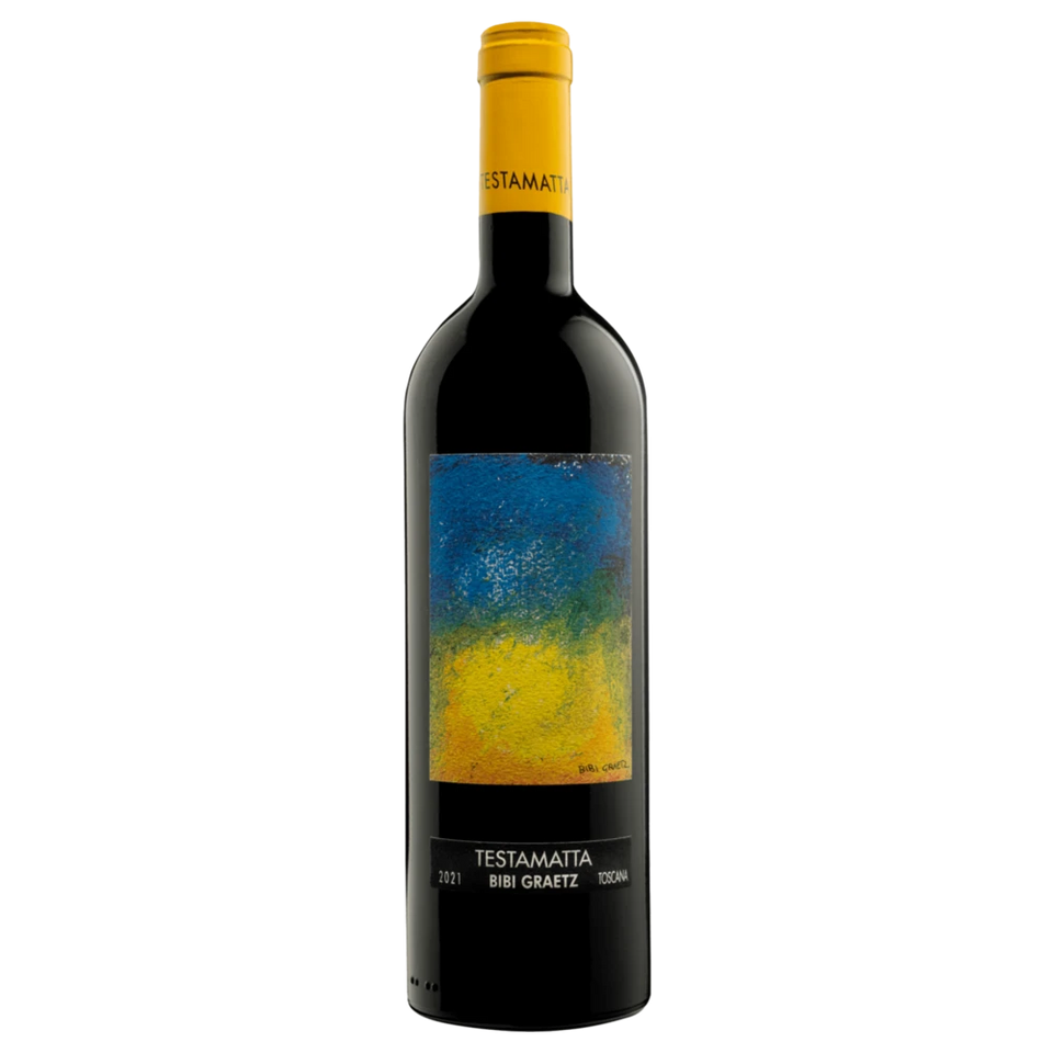 A bottle of 2021 Bibi Graetz Testamatta 750ml Red Wine
