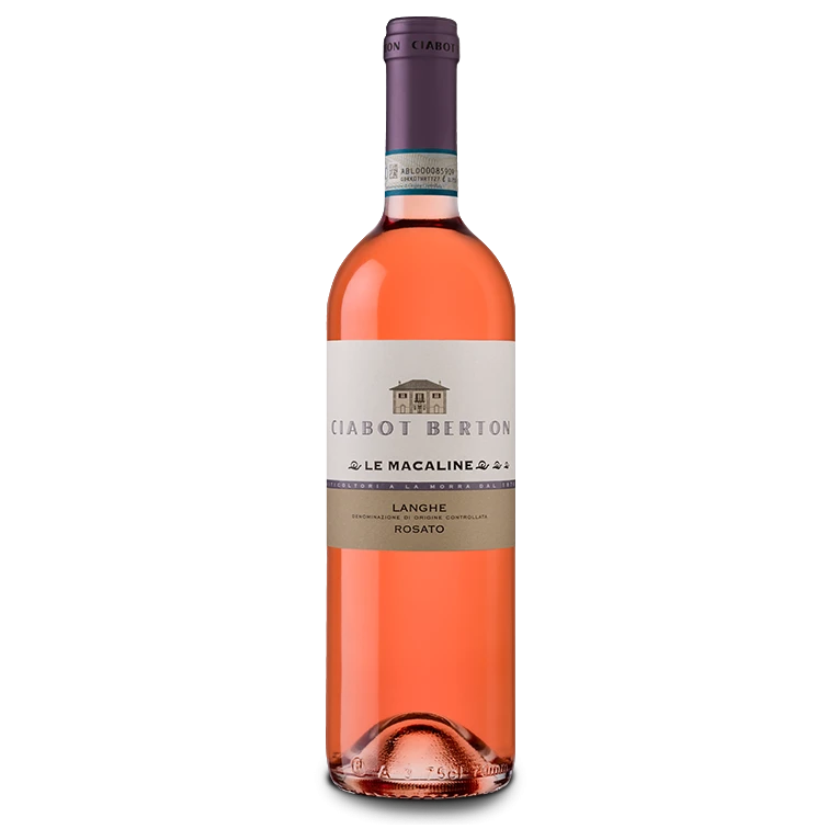 A bottle of 2021 Ciabot Berton Rosato Le Macaline DOC 750ml Rose Wine