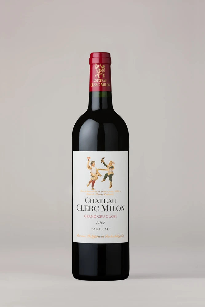 A bottle of 2021 Chateau Clerc Milon 375ml Red Wine