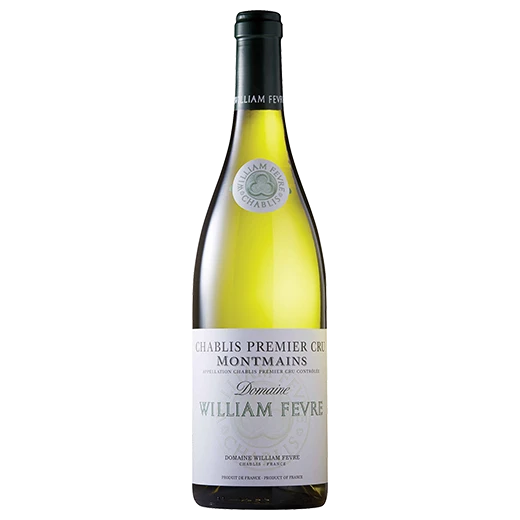 A bottle of 2021 Domaine William Fèvre Chablis Premier Cru Montmains Domaine 750ml White Wine