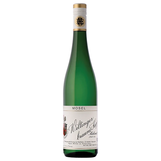 A bottle of 2021 Egon Müller Wiltinger Braune Kupp Riesling Kabinett 750ml White Wine