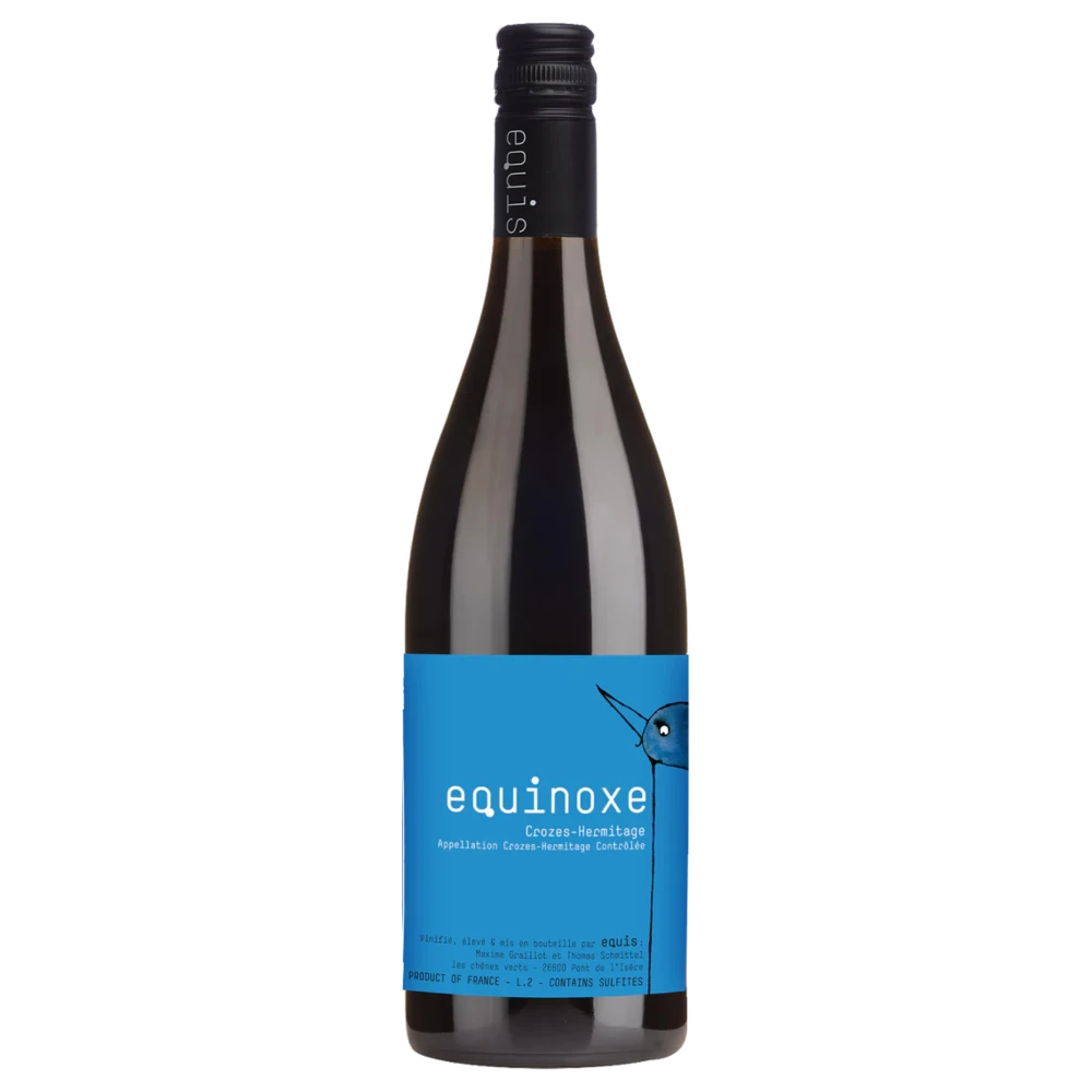 A bottle of 2021 Equis Equinoxe Crozes Hermitage Rouge 750ml Red Wine