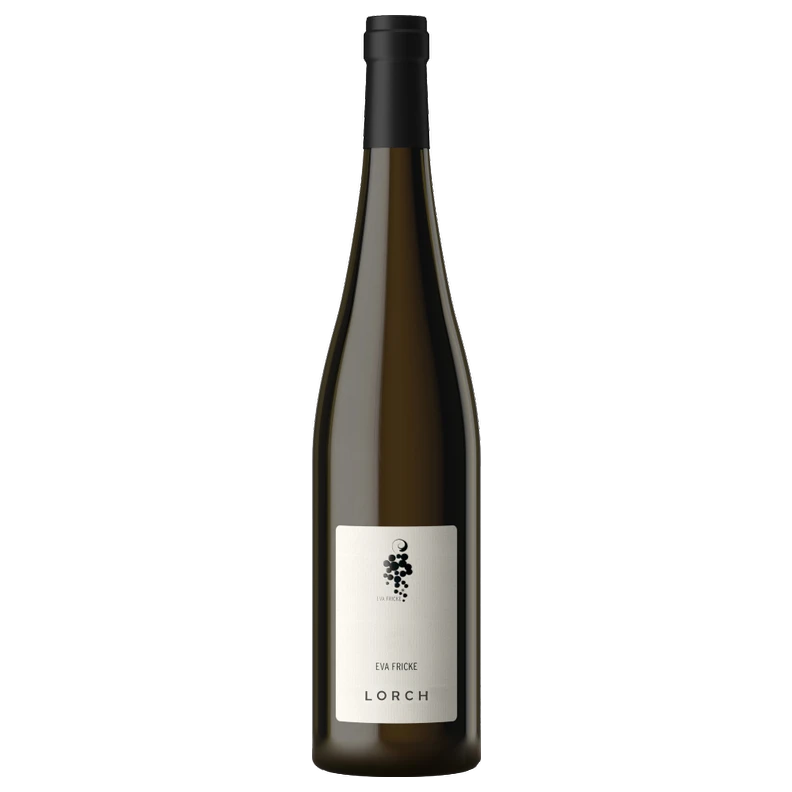 A bottle of 2021 Eva Fricke Lorcher Riesling QBA Trocken 750ml White Wine
