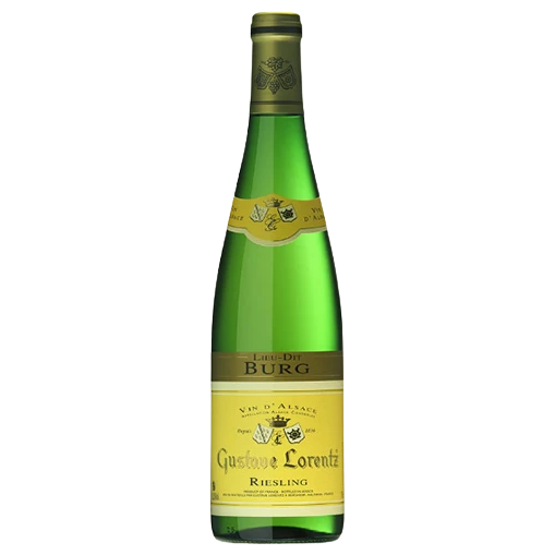 A bottle of 2021 Gustave Lorentz 'Lieu dit Burg' Riesling 750ml White Wine