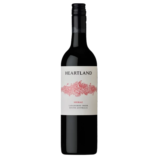 A bottle of 2021 Heartland Shiraz Langhorne Creek 750ml Red Wine