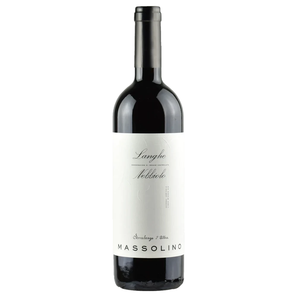 A bottle of 2023 Massolino Langhe Nebbiolo 750ml Red Wine