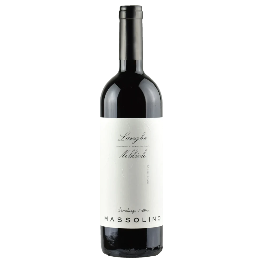 A bottle of 2022 Massolino Langhe Nebbiolo 750ml Red Wine