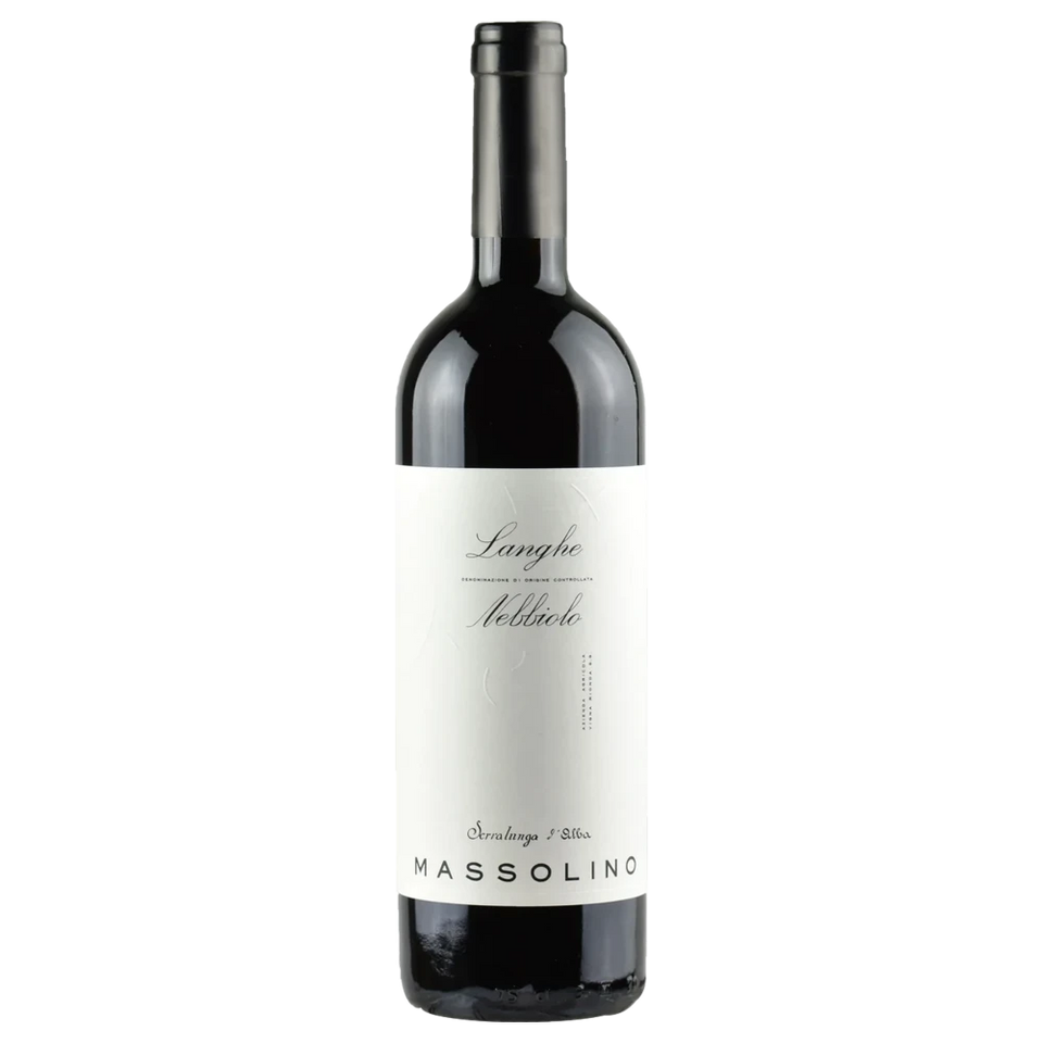 A bottle of 2022 Massolino Langhe Nebbiolo 750ml Red Wine
