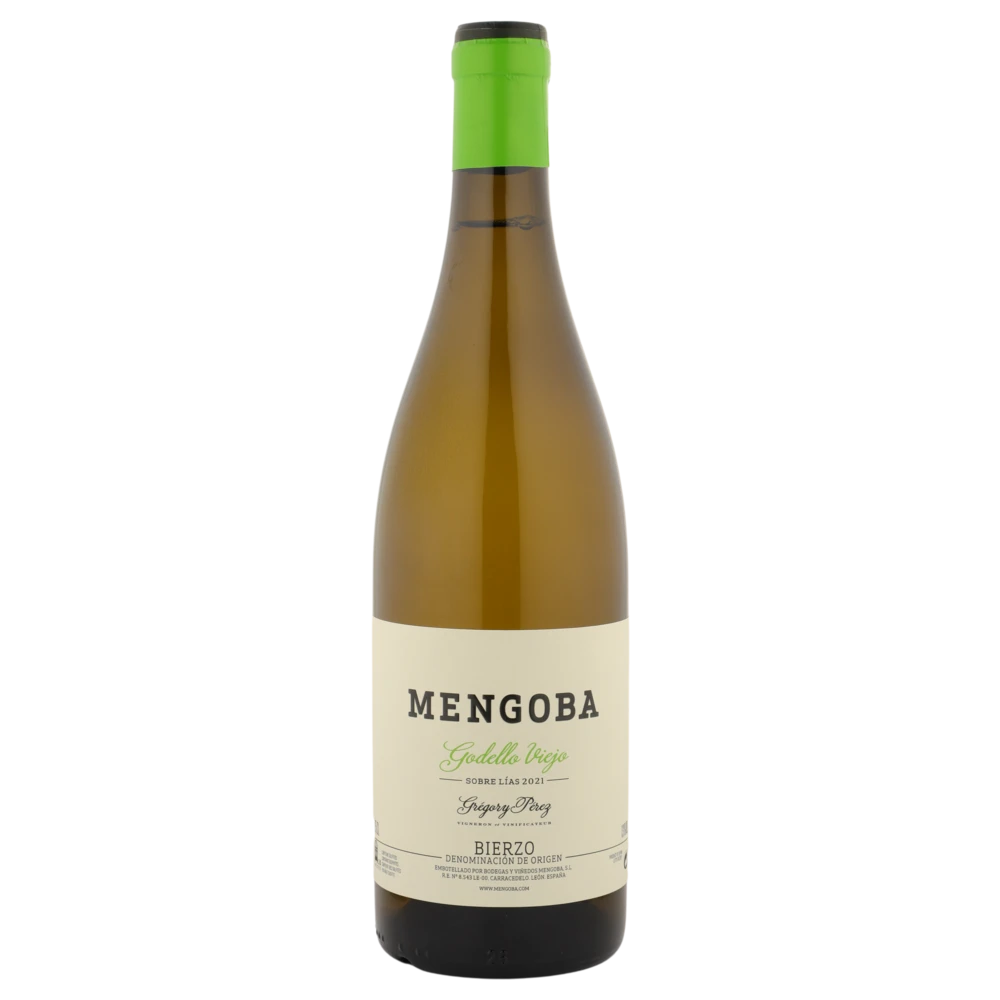 A bottle of 2021 Mengoba Godello Sobre Lias Albariño 750ml White Wine