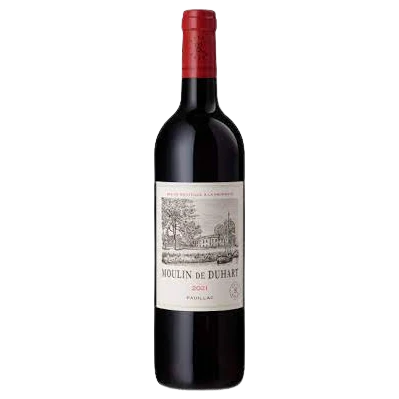 A bottle of 2021 Moulin de Duhart 750ml Red Wine